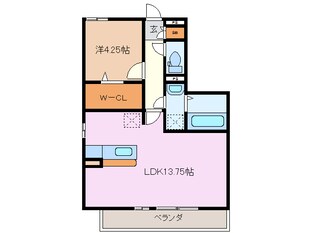 赤堀駅 徒歩8分 2階の物件間取画像